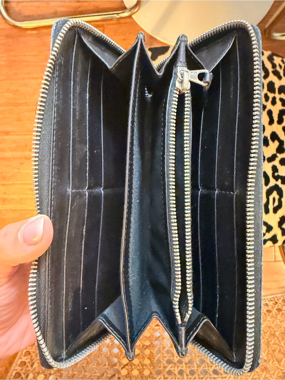 Balenciaga navy metallic continental wallet - Picture 5 of 5